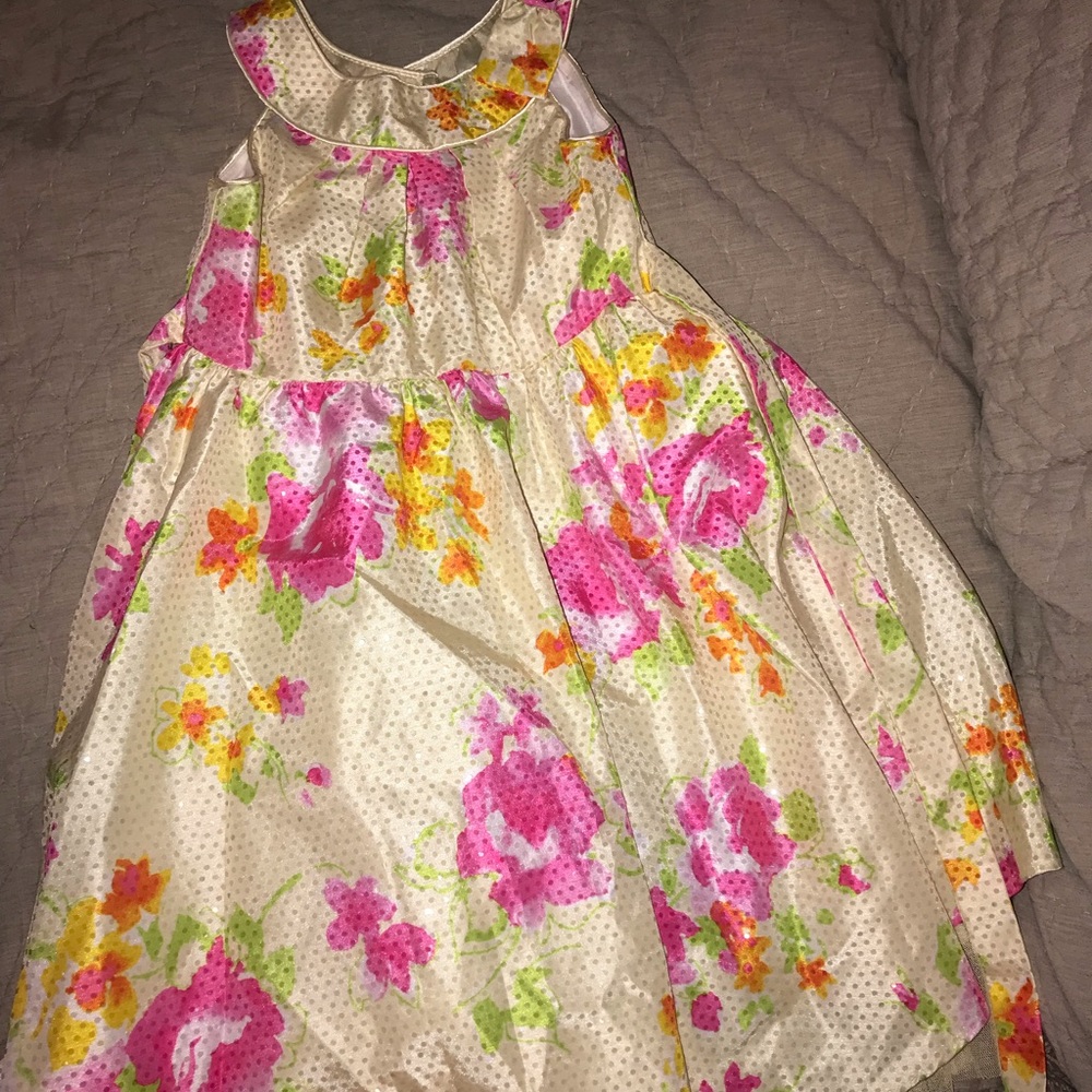 Yellow floral dress